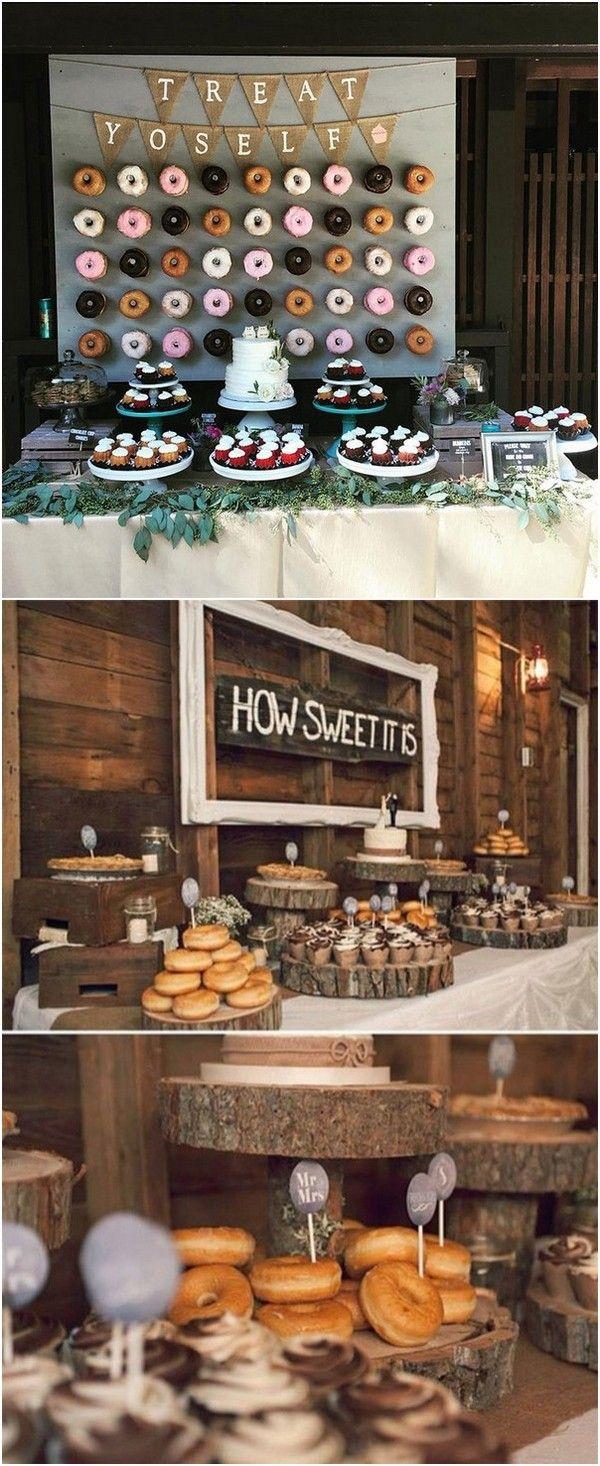 زفاف - 16 Country Rustic Wedding Dessert Table Ideas - Page 4 Of 4