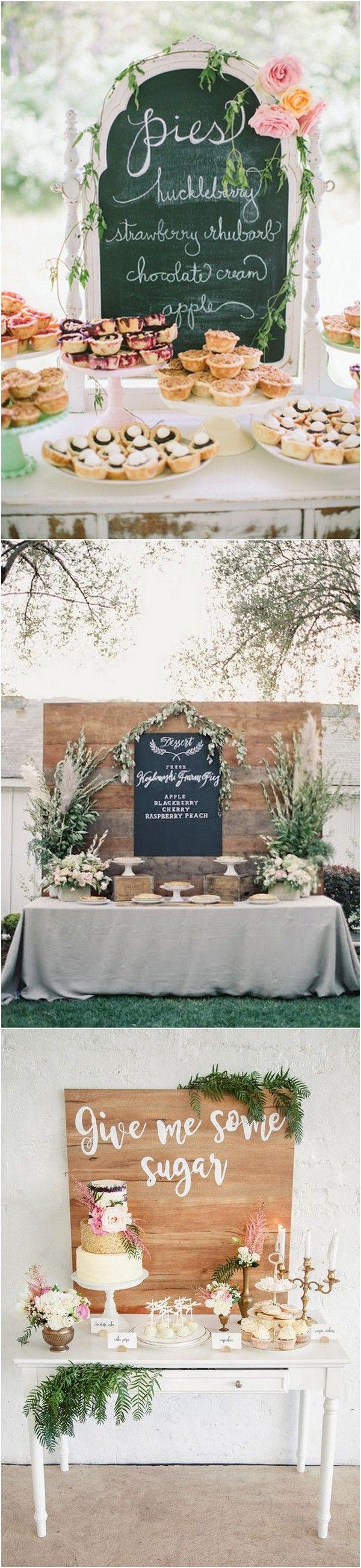 Mariage - 16 Country Rustic Wedding Dessert Table Ideas - Page 3 Of 4