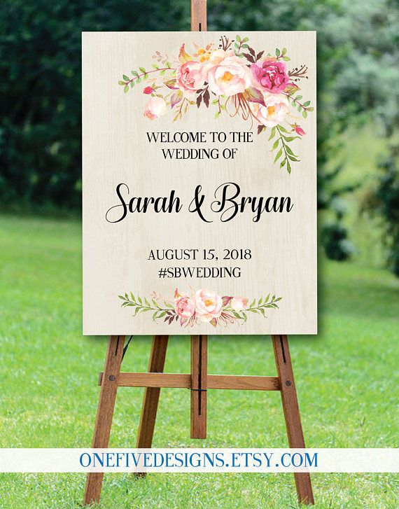 Mariage - Wedding Welcome Sign - Printable (16x20)
