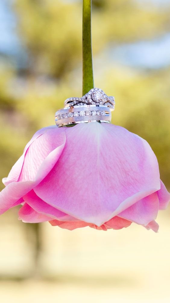 زفاف - 5/8 Ct. Tw. Diamond Halo Engagement Ring Set In 10K White Gold