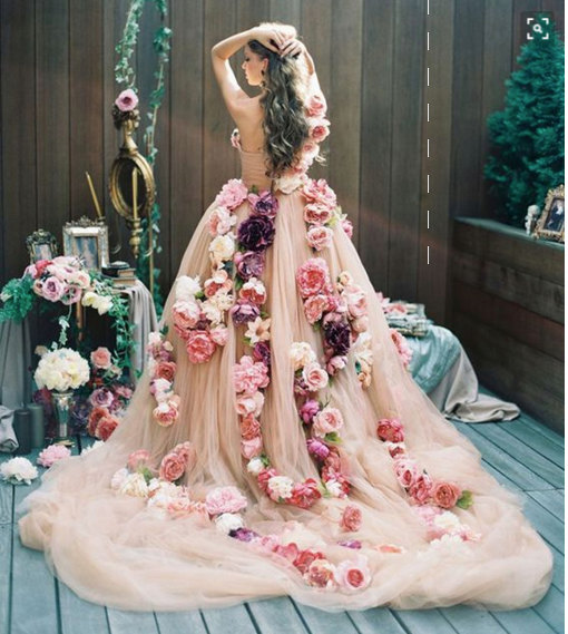 Свадьба - Wedding flowers decoration for bride, Bridal Flowers Dress Victoria's Secret, trade  shows, Handmade Special Occasion Flowers, bridal guide