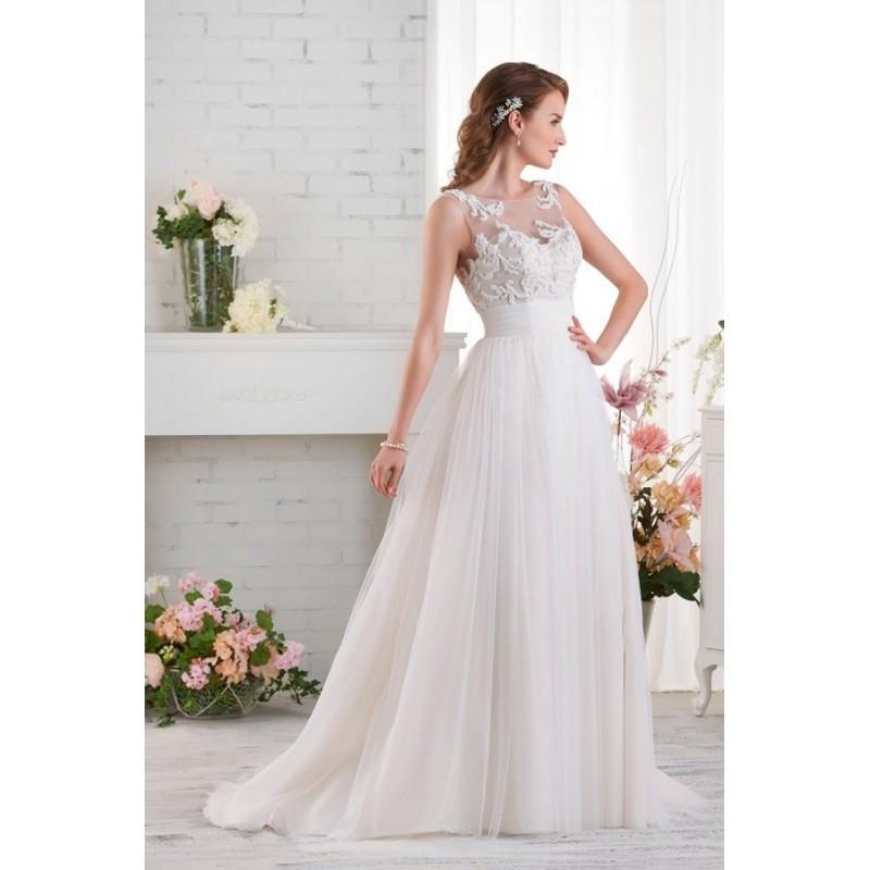 Mariage - Style 525 by Bonny Bridal - Cathedral Floor length Illusion Ballgown LaceTulle Dress - 2017 Unique Wedding Shop