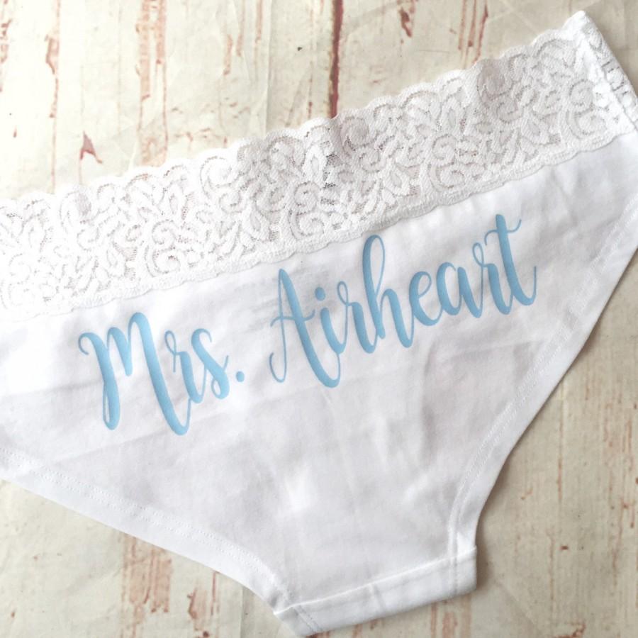 Mariage - Personalized Bride Panties - Custom Bride Panties - Bride Gift - Bachelorette Party Gift - Bachelorette Party - Bridal Lingerie