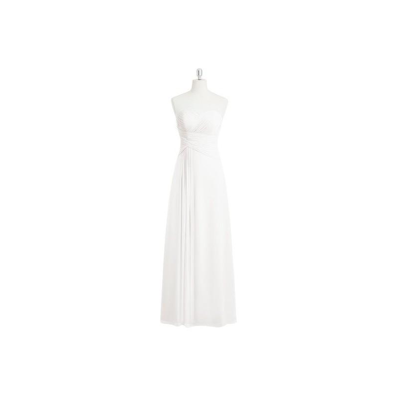 Wedding - Ivory Azazie Magnolia - Chiffon Floor Length Back Zip Sweetheart Dress - Charming Bridesmaids Store