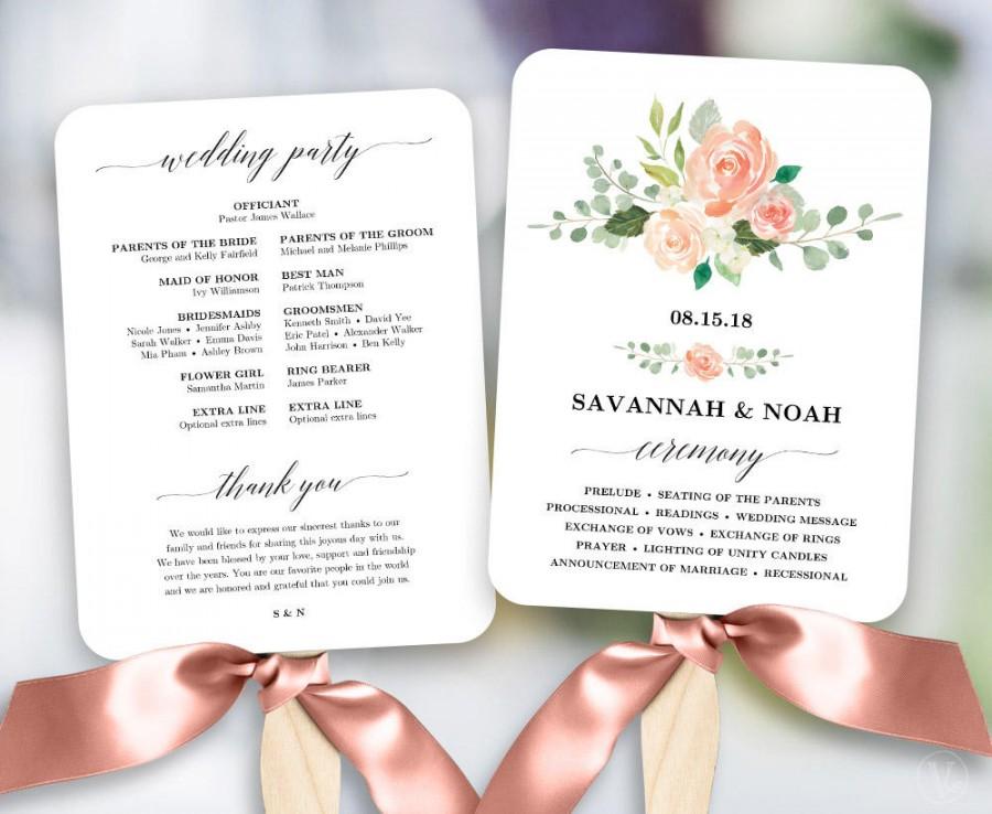 Beach Wedding Program Fans Floral Ubicaciondepersonas cdmx gob mx