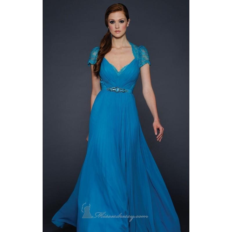 Mariage - Affordable 2014 Girls Empire A-line Short Sleeved Dress By Lara Designs - Cheap Discount Evening Gowns