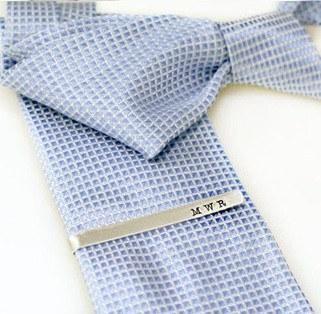 زفاف - Hand Stamped Tie Bar