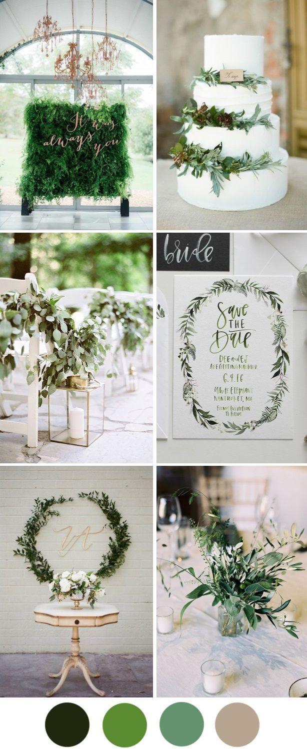 Hochzeit - Introducing Greenery - The Pantone Colour Of The Year 2017