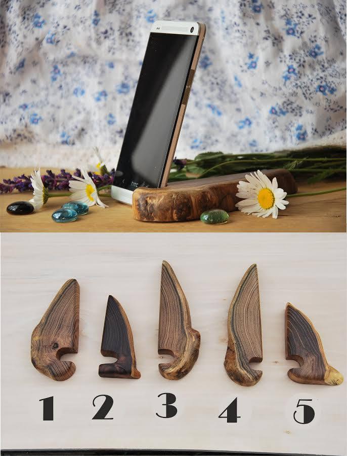 Wedding - small gifts for friends minimalist office decor wooden decor office gift for brother nature gift for men phone stand iphone stand ooak wood