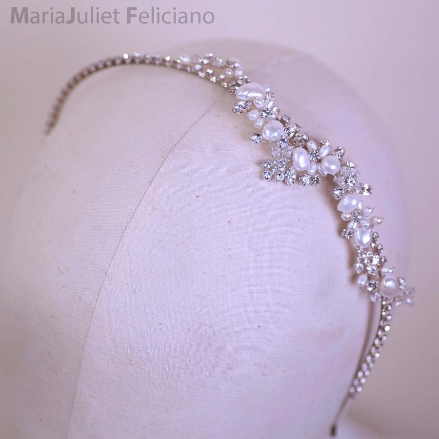 زفاف - Silver Crystal Headband, Bridal Headband, Bridal Crown, Headpiece, Headband, Wedding Tiara, Crystal Headband, Bridal Headpiece #Zelda