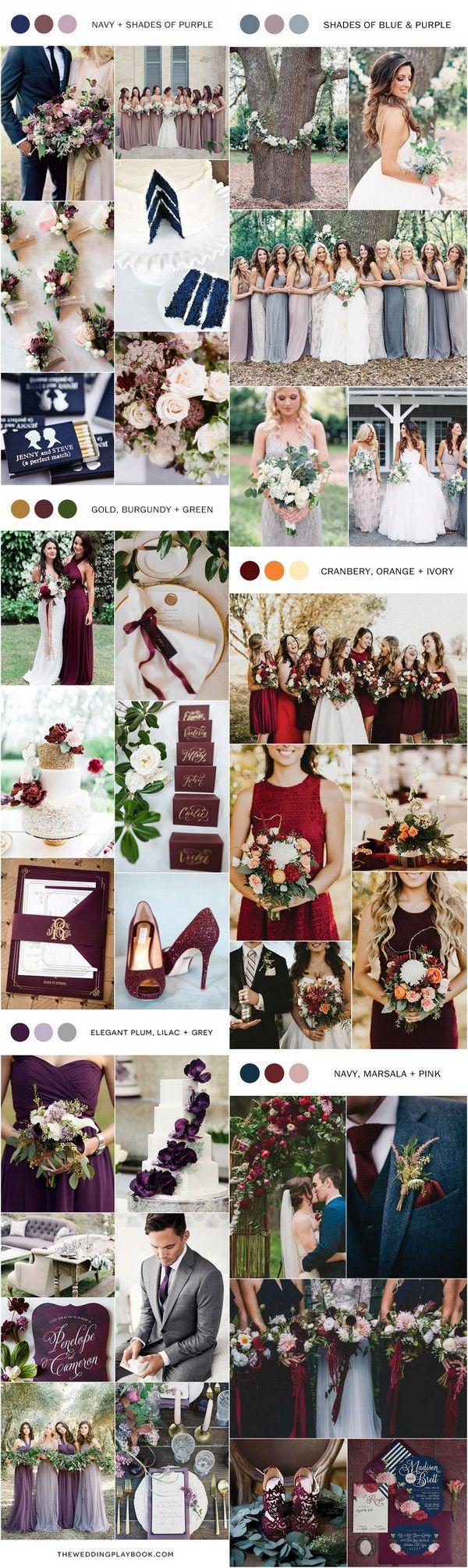 Hochzeit - 10 Fall Wedding Color Ideas You'll Love For 2017
