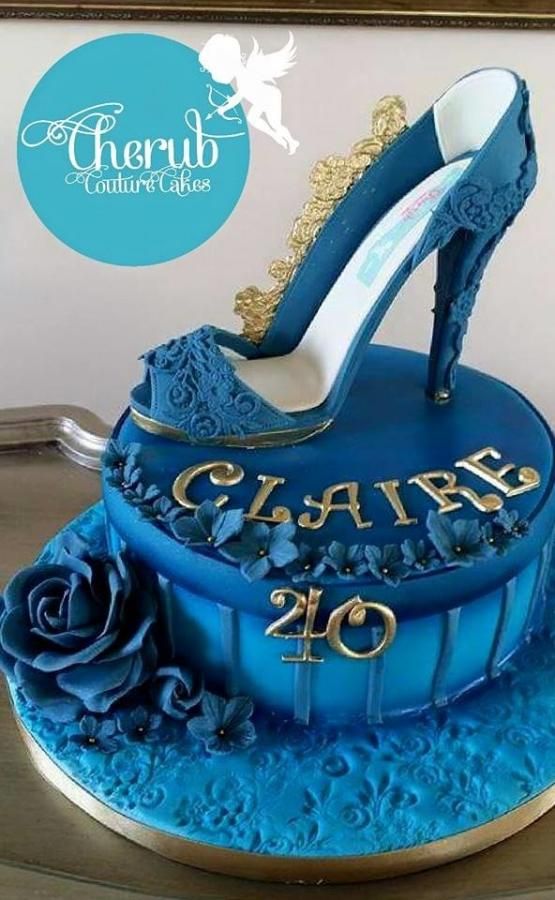 زفاف - Glamorous Blue Shoe