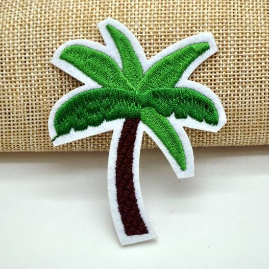Mariage - Palm Patch coconut palm Iron on patches  palm botanical embroidered patch palm applique badge patch fashion patches iron on