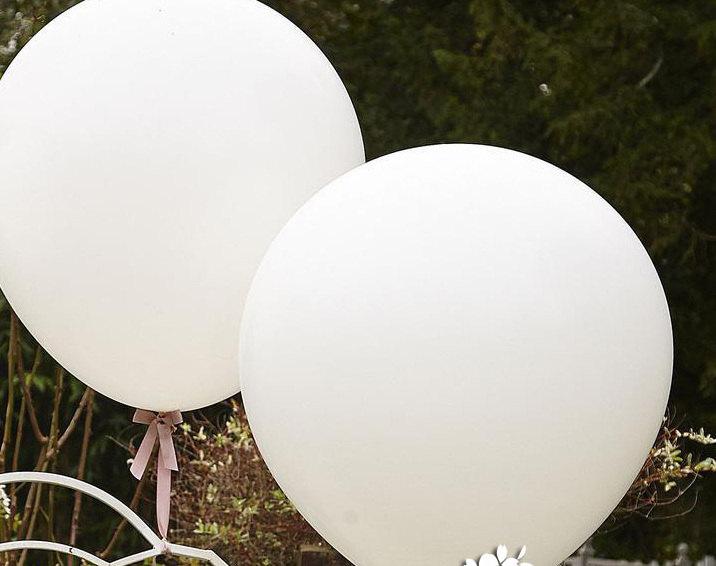 زفاف - Two 36" Jumbo Latex Balloons, Assorted Colors