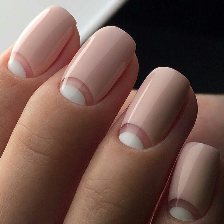Свадьба - Inverse French Nails