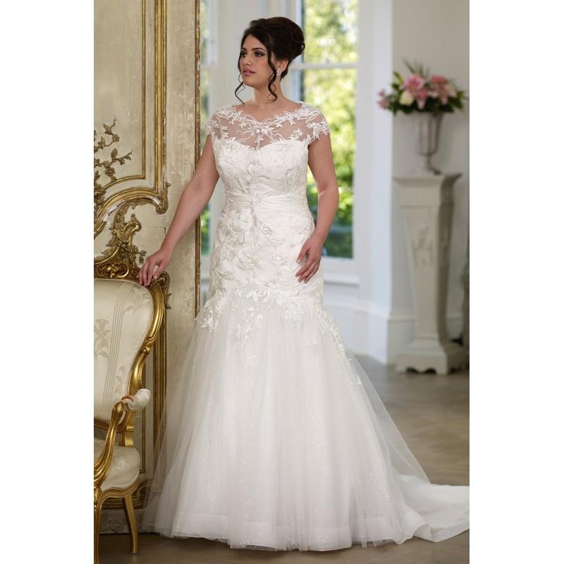 زفاف - Sonsie by Veromia Style SON91622 by Sonsie - Ivory  White Lace  Tulle Floor Bateau Wedding Dresses - Bridesmaid Dress Online Shop