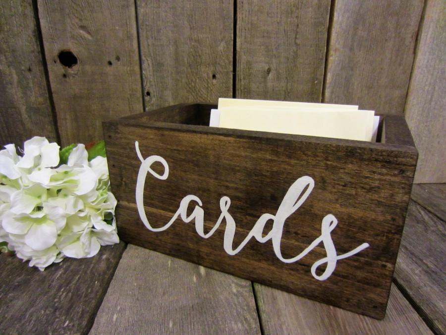 Hochzeit - Wedding card box, rustic card box, Card Box, wood card holder, rustic card holder, wedding card sign, card box, card holder, card sign, card