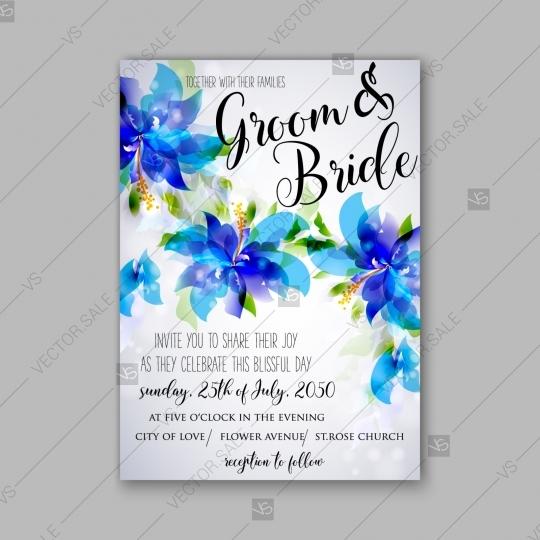 Hochzeit - Romantic pink hibiscus peony bouquet bride wedding invitation template design