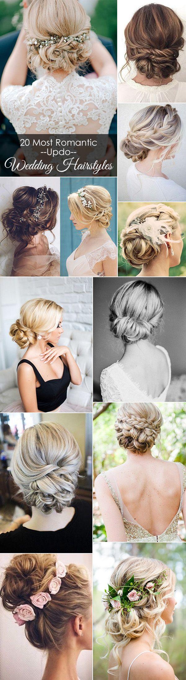 Mariage - 20 Most Romantic Bridal Updos Wedding Hairstyles To Inspire Your Big Day