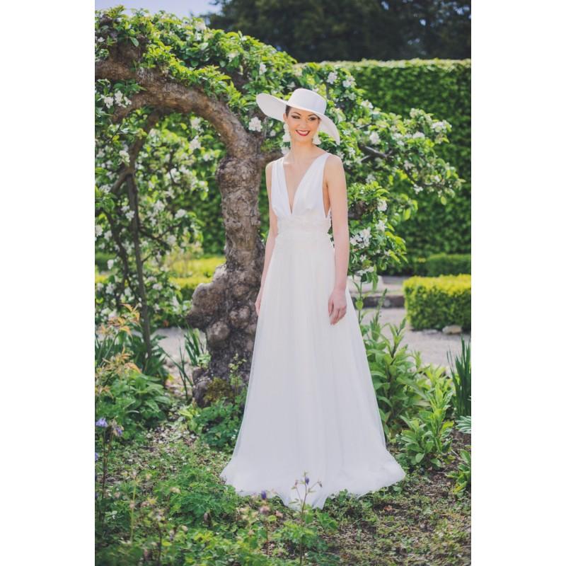 Hochzeit - Monroe Inspired Wedding Dress, with delicate French beaded trim - Hand-made Beautiful Dresses
