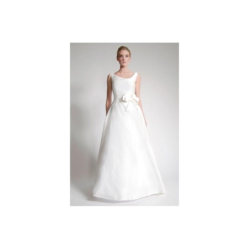 Hochzeit - Elizabeth St. John SS13 Dress 12 - A-Line Elizabeth St. John White Sleeveless Full Length Spring 2013 - Nonmiss One Wedding Store