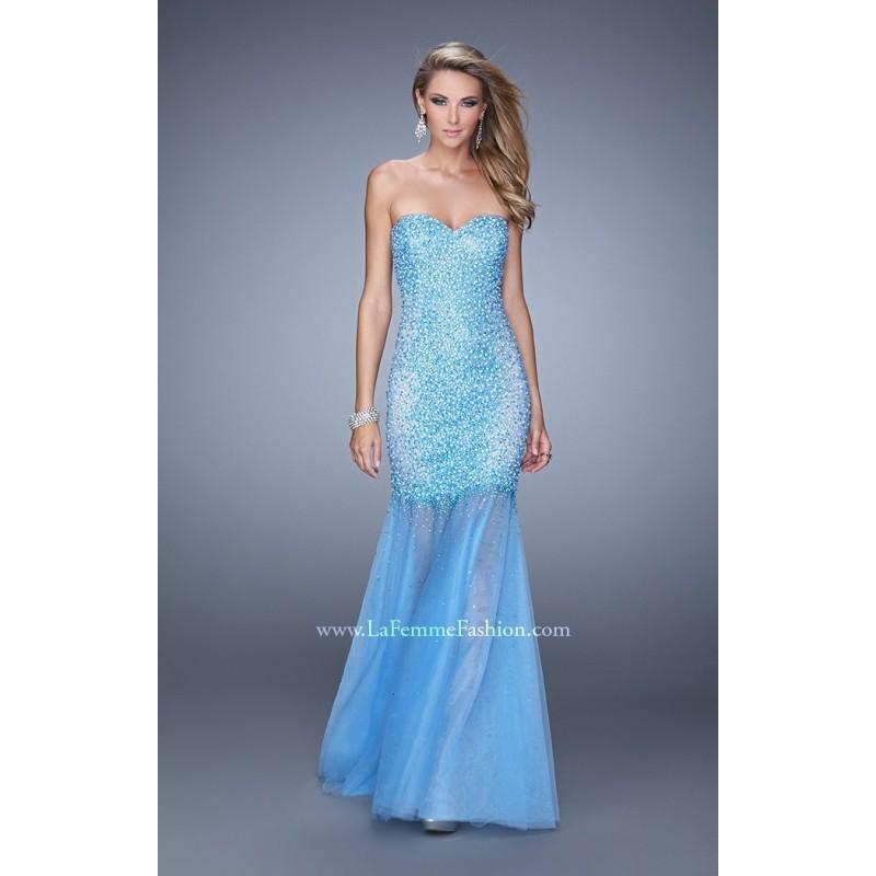 زفاف - Sky Blue Gigi 21324 - Sheer Dress - Customize Your Prom Dress