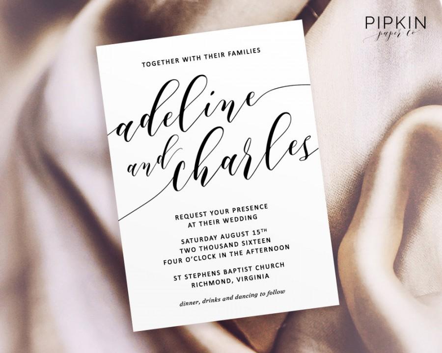 Свадьба - Printable Wedding Invitation Suite 