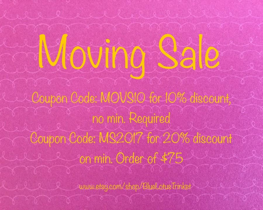 Wedding - Moving Sale. MS2017BLT