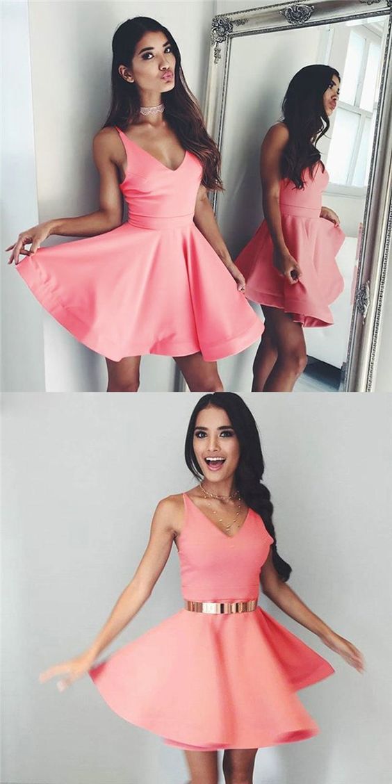 زفاف - Pink Homecoming Dresses,short Homec