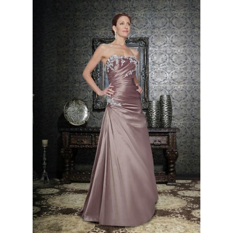 Hochzeit - La Perle 6545A - Burgundy Evening Dresses