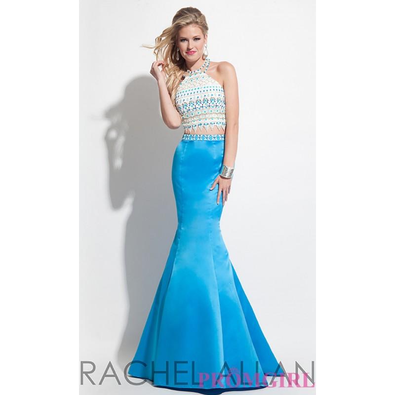 زفاف - Two Piece Halter Long Sleeveless Prom Dress by Rachel Allan - Discount Evening Dresses 