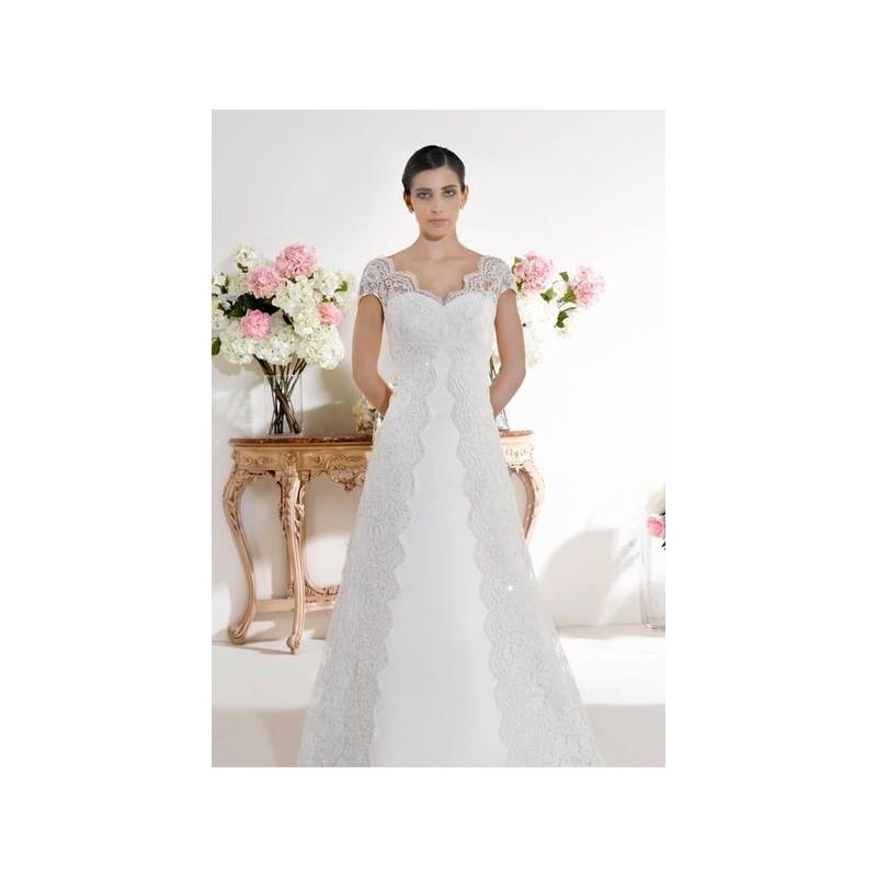 Hochzeit - Vestido de novia de Gelen Modelo Ceuta - 2015 Evasé Con mangas Vestido - Tienda nupcial con estilo del cordón