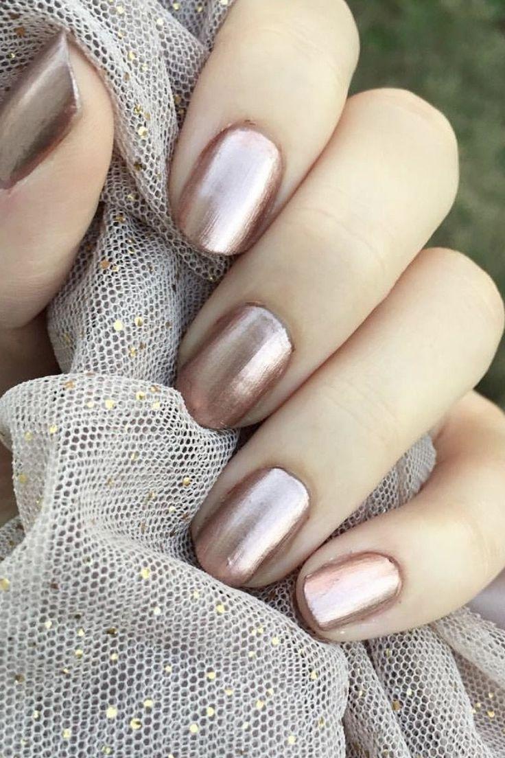 Свадьба - Metallic Nails