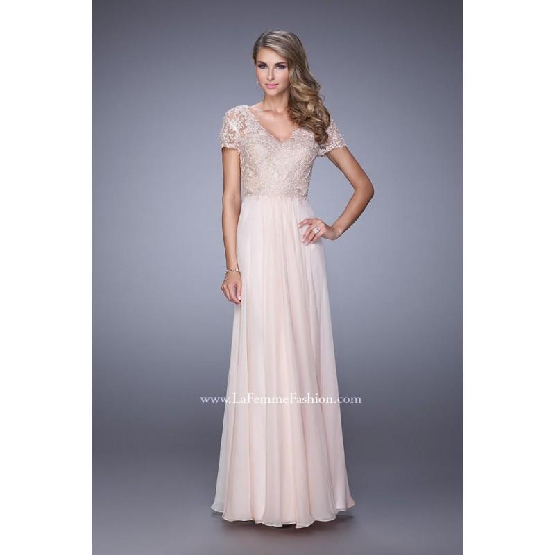 Hochzeit - Light Apricot La Femme Evening 21632 - Brand Wedding Store Online