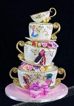 زفاف - Teacup Shaped Cake