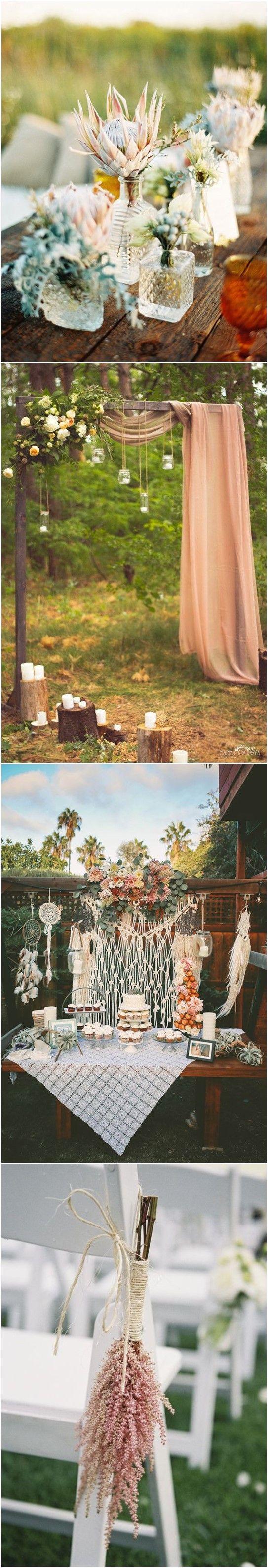 Wedding - 20  Gorgeous Boho Wedding Décor Ideas On Pinterest