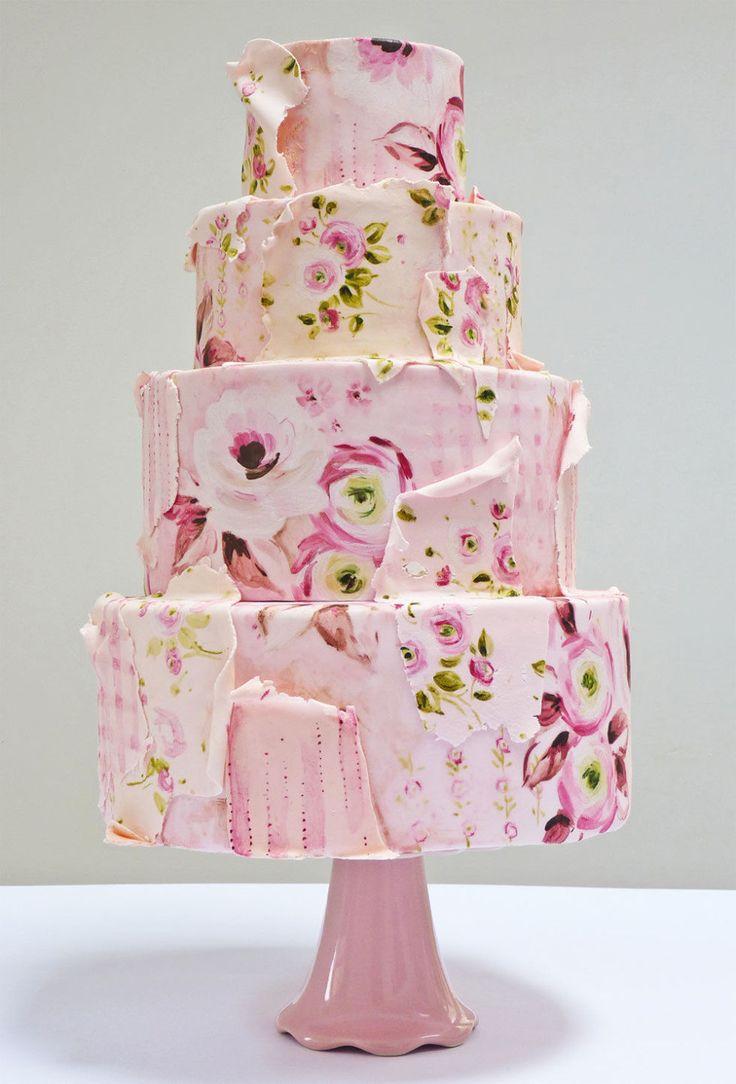 Wedding - All Pink Wedding Cake