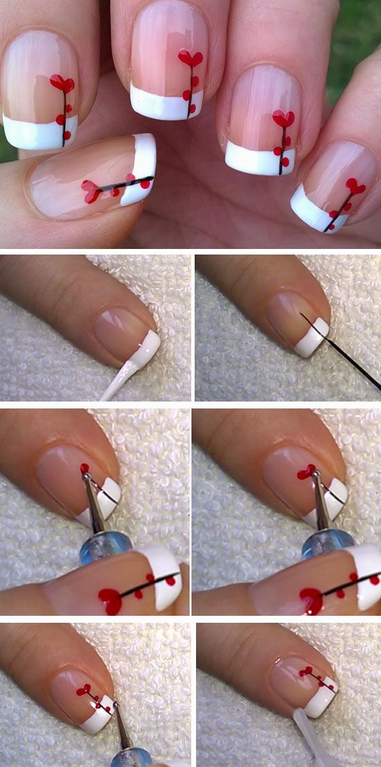Wedding - 15 Easy Valentines Day Nail Designs For Short Nails