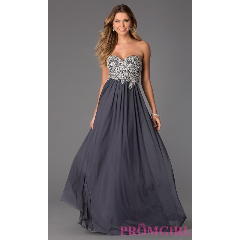 زفاف - Floor Length Strapless Sweetheart JVN by Jovani Dress - Brand Prom Dresses
