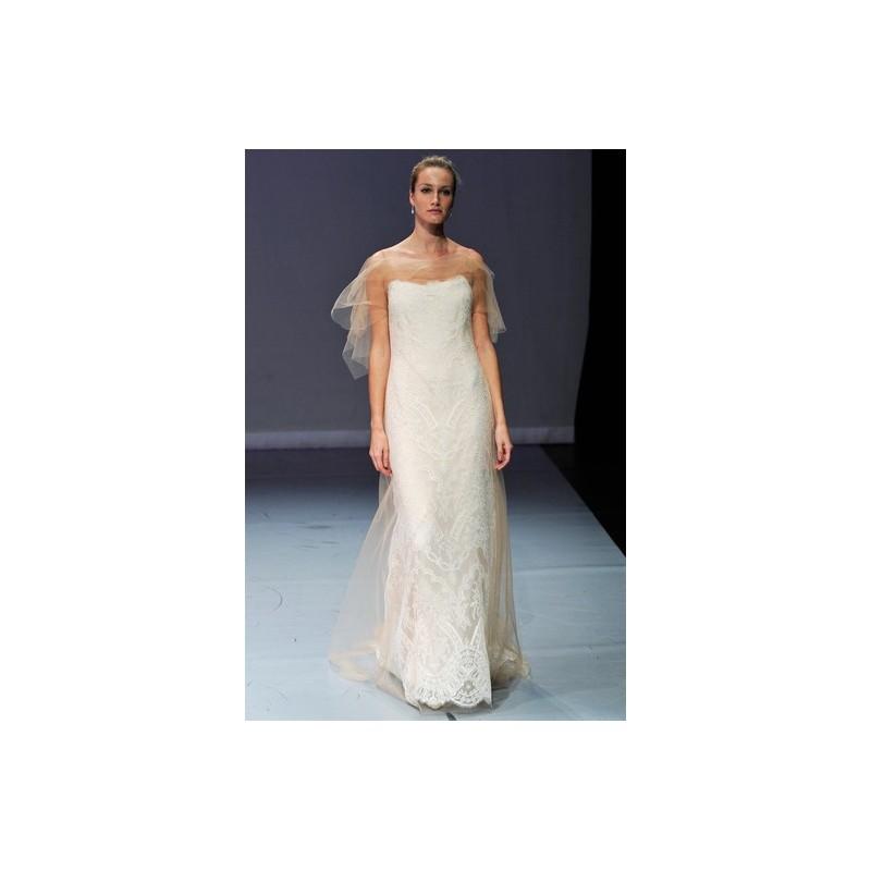 زفاف - Rivini FW12 Dress 4 - Fall 2012 Strapless Rivini Sheath Nude Full Length - Nonmiss One Wedding Store