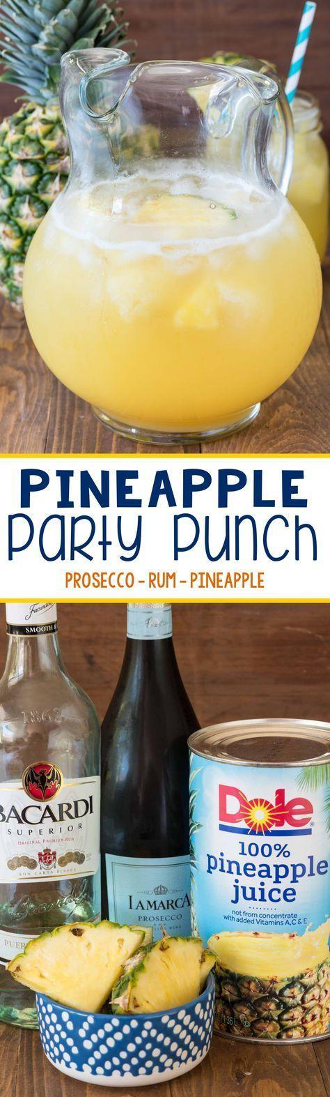 Hochzeit - Pineapple Party Punch