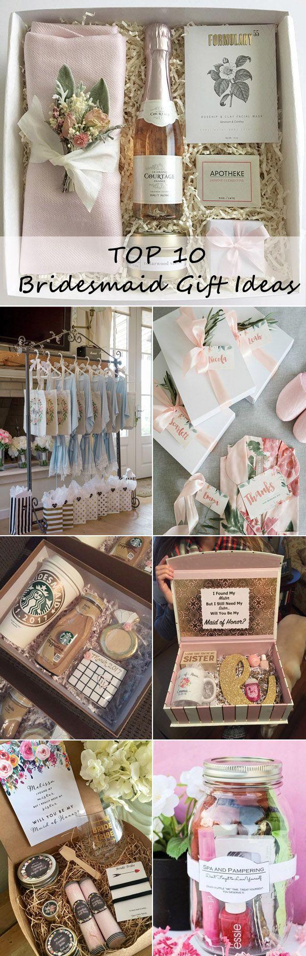 Hochzeit - Top 10 Bridesmaid Gift Ideas Your Girls Will Love