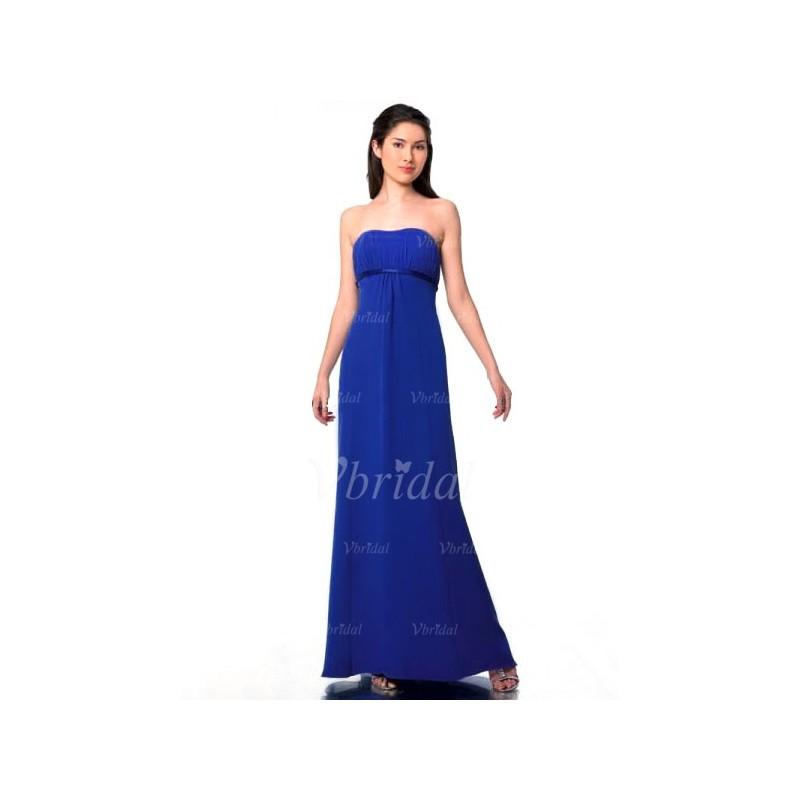 Свадьба - Empire Sweetheart Floor-Length Chiffon Charmeuse Bridesmaid Dress With Ruffle - Beautiful Special Occasion Dress Store