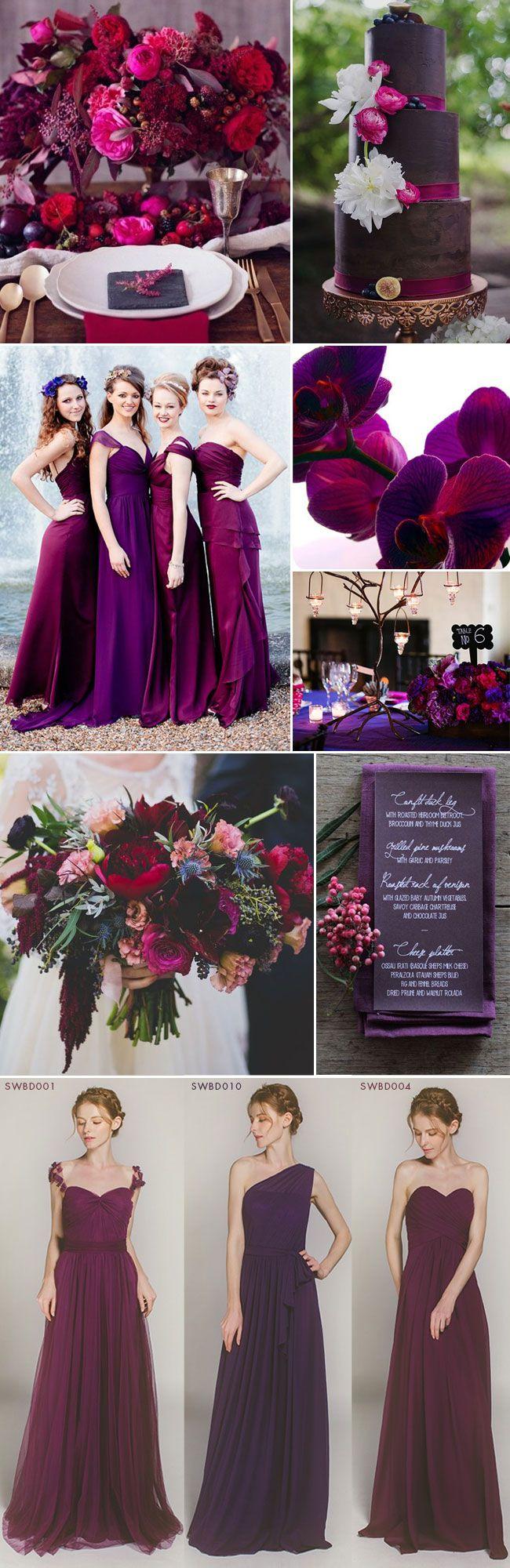 Hochzeit - Fabulous Fall Wedding Inspiration: Moody Jewel-toned Wedding Ideas