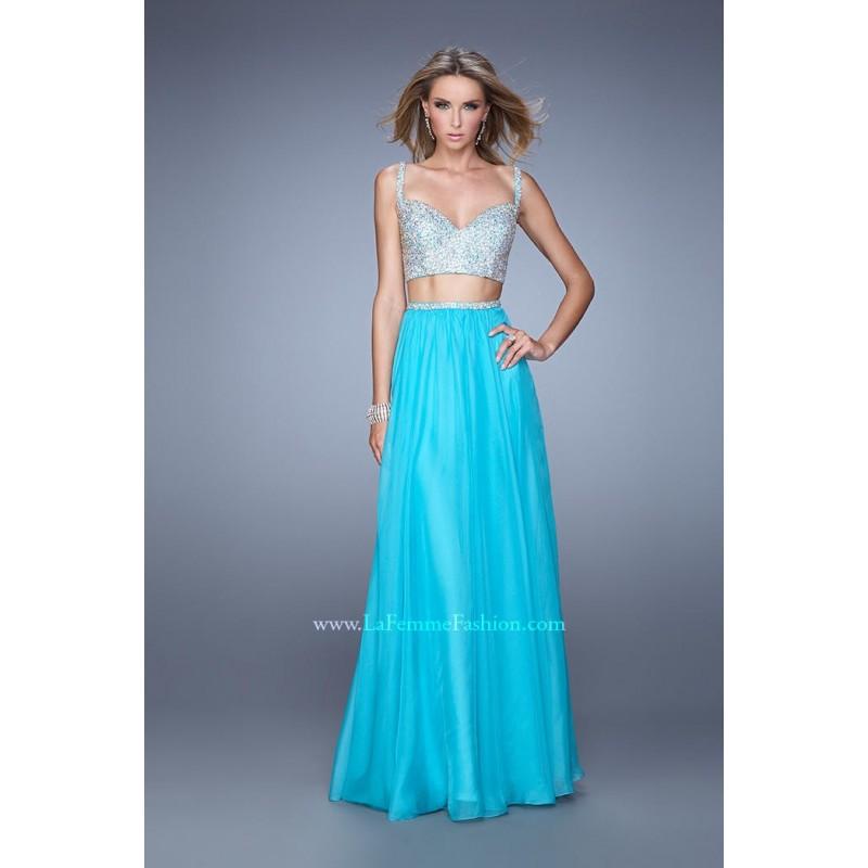 Hochzeit - Aquamarine Sugarplum La Femme 21135 La Femme Prom - Top Design Dress Online Shop