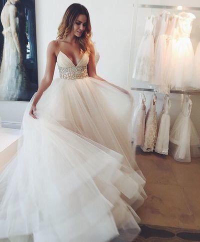 Mariage - Summer Chiffon Wedding Dresses Garden Elegant Bridal Gowns Chiffon Wedding Gowns