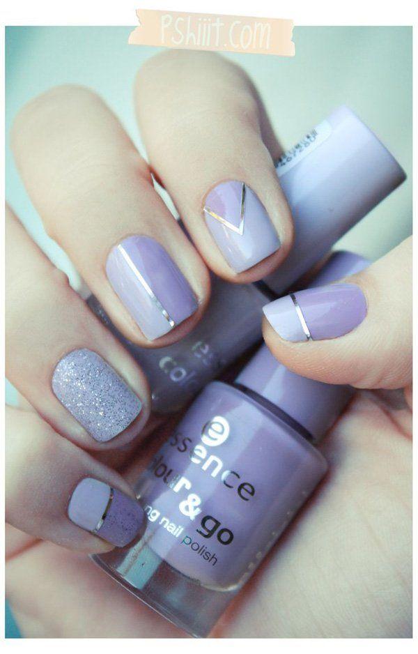 Wedding - Lilac Nails