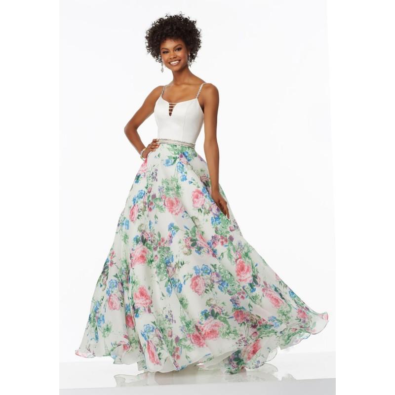 Mariage - White Floral Sugarplum Morilee Prom 99005 Morilee Prom - Top Design Dress Online Shop
