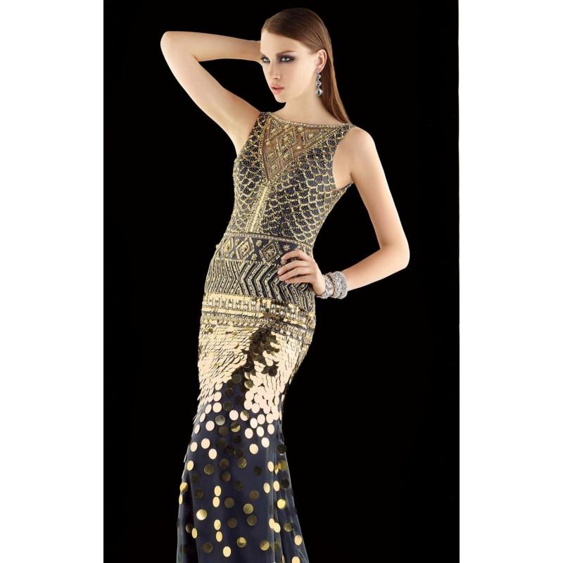 Mariage - Embellished Bateau Neckline Tulle Dresses by Alyce Claudine Collection 2392 - Bonny Evening Dresses Online 