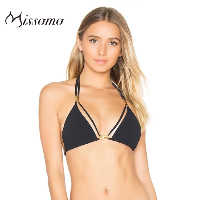 Mariage - Sexy lingerie women solid color slim ties at the back with no trace thin and breathable metal decorate sexy underwear bra - Bonny YZOZO Boutique Store